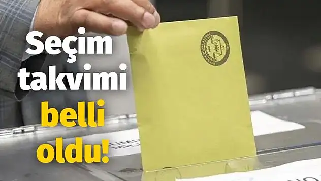 Yerel Seçimlere İlişkin Takvim Resmi Gazetede Yayımlandı