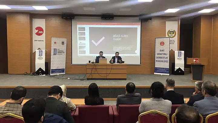 İnsan Hakları Haftası Nedeniyle Siirt Barosu Tarafından İnsan Hakları ve Yükümlü Hakları Konulu Eğitim Verildi