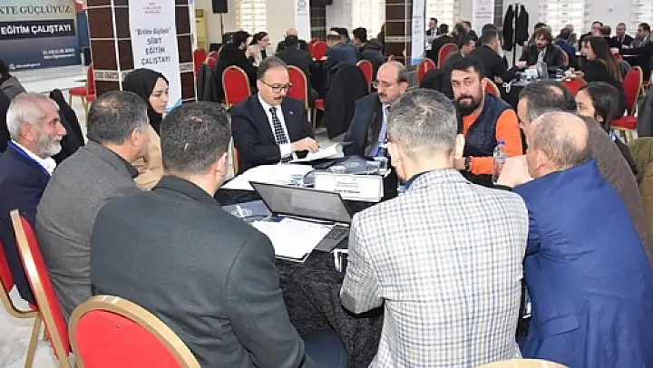 Siirt'te 'Birlikte Güçlüyüz Siirt Eğitim Çalıştayı'