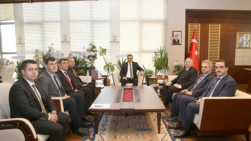 Siirt Denetimli Serbestlik Müdürlüğünden Rektör Şındak'a Tebrik Ziyareti