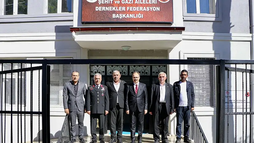 Vali Dr. Kızılkaya İle Jandarma Komutanı Tuğgeneral Özmen'den Şehit ve Gazi Kuruluşlarına Ziyaret