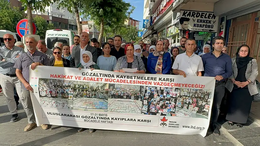 İHD Siirt Şubesi'nden Gözaltına Kayıplara Karşı Mücadele Haftası Basın Açıklaması