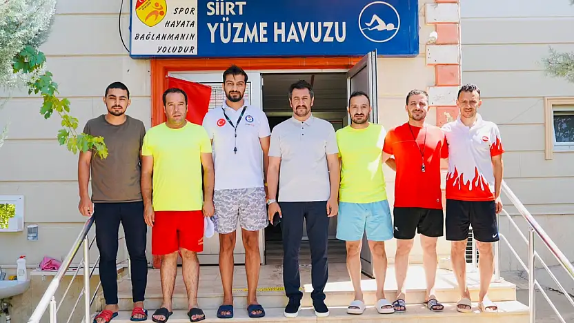 Siirt İl Müdürü İsmail Çalgan'dan Yüzme Havuzlarına İnceleme Ziyareti