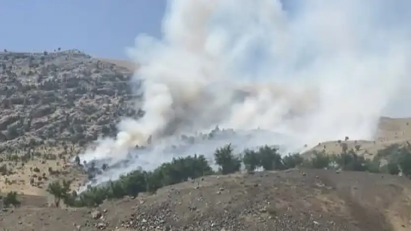 Siirt Şirvan Maden Köyü Kırsalında Örtü Yangını: Vatandaş ve İtfaiye Ekipleri Müdahale Ediyor
