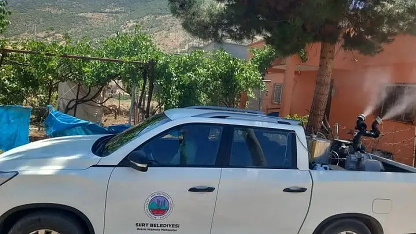 Siirt'te Merkez Köylerde İlaçlama Çalışmaları Başladı