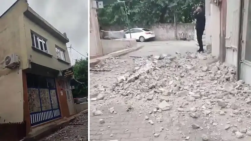 Siirt'te Şiddetli Rüzgar Duvarı Yıktı: Kimse Yaralanmadı