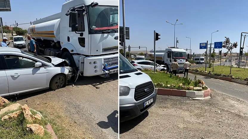 Siirt'te Su Tankeri ile Otomobil Çarpıştı: Çocuk Yaralandı