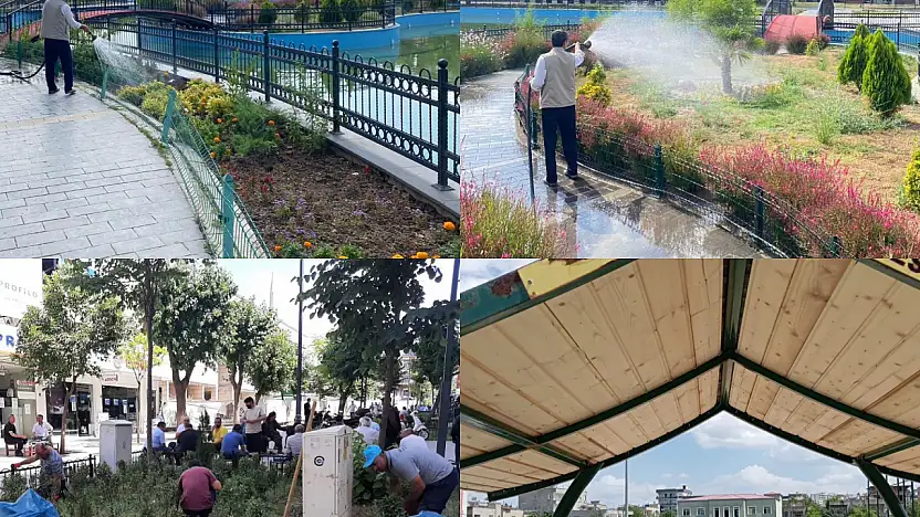 Siirt'te Yeşil Alanlara Yoğun Mesai: Parklarda Temizlik ve Bakım Çalışmaları Devam Ediyor