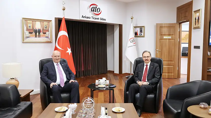 Siirt Valisi Dr. Kemal Kızılkaya, Ankara Ticaret Odası Başkanı Gürsel Baran'ı Ziyaret Etti