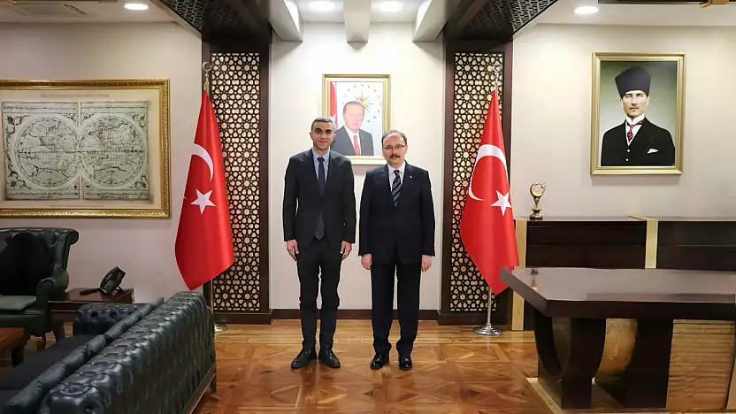 Siirt Valisi Kızılkaya, Türk Telekom İl Müdürü Ömer Ozan Kaçmış'ı Kabul Etti