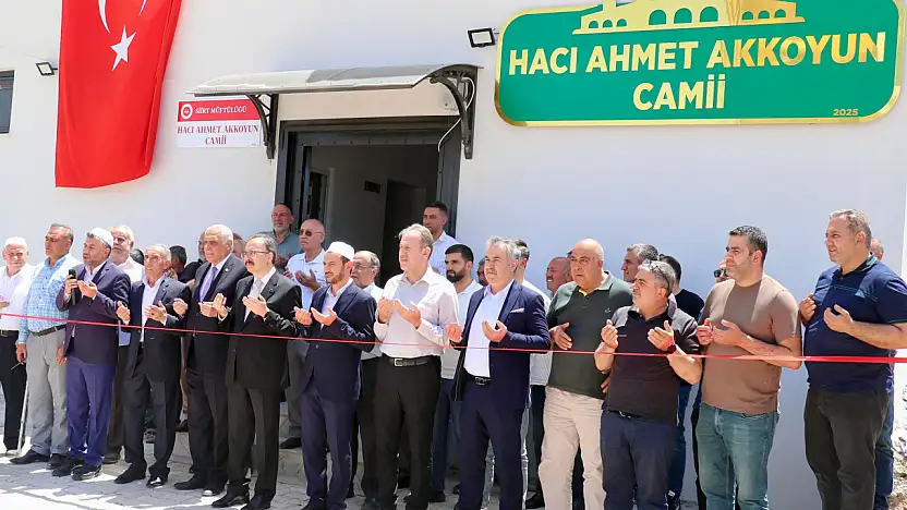 Veysel Karani Mahallesi'nde Hacı Ahmet Akkoyun Camii Açıldı